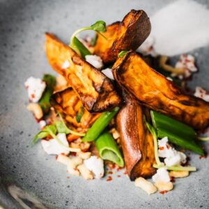 Gratinierte Süßkartoffeln