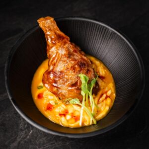 Glasierte vegane Ente